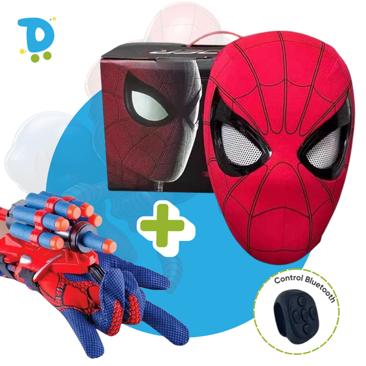 Pack PREMIUM: Máscara Premium + Guante de Spiderman Premium