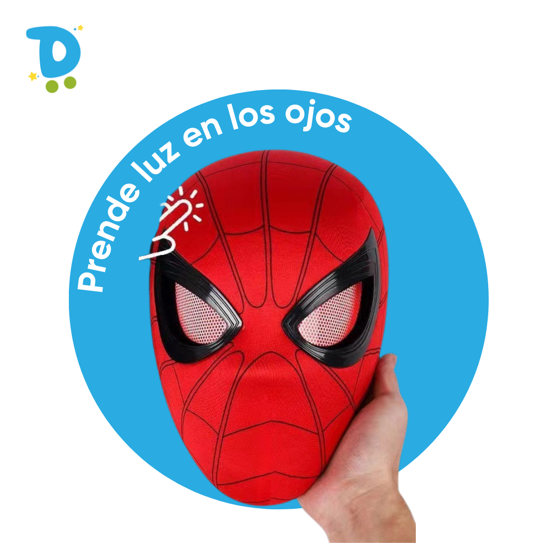 Pack Arácnido: Máscara + Guante de Spiderman